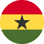 علم غانا دائري 153x153
