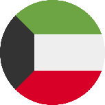 علم الكويت دائري 153x153