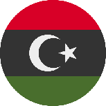 علم ليبيا دائري 153x153