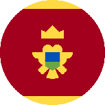 علم مونتينيغرو دائري 153x153