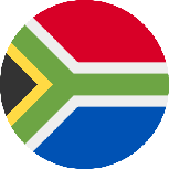 علم جنوب أفريقيا دائري 153x153
