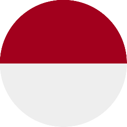 علم إندونيسيا دائري 256x256