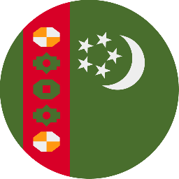 علم تركمانستان دائري 256x256