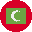 علم جزر المالديف دائري 32x32