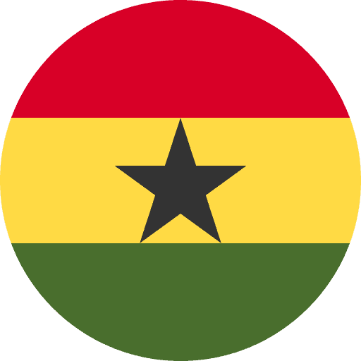 علم غانا دائري 512x512