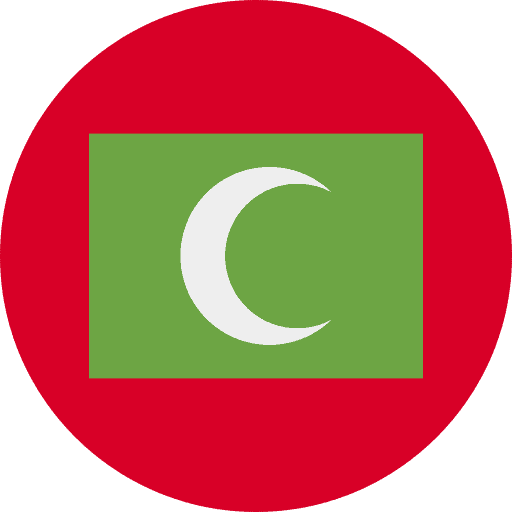 علم جزر المالديف دائري 512x512