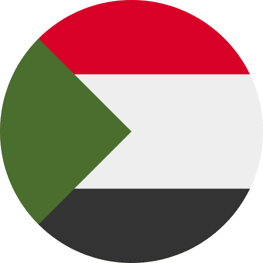 علم السودان دائري 512x512