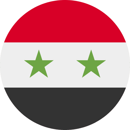 علم سوريا دائري 512x512