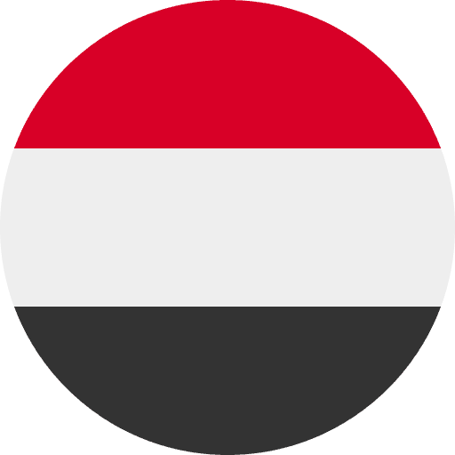 علم اليمن دائري 512x512