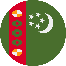 علم تركمانستان دائري 66x66