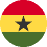 علم غانا دائري 96x96