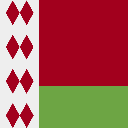 علم بيلاروسيا مربع 128x128