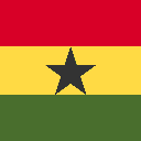 علم غانا مربع 128x128
