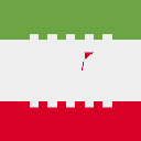 علم إيران مربع 128x128