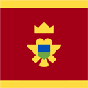 علم مونتينيغرو مربع 128x128