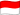 علم إندونيسيا مموج 20x15