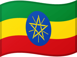 علم إثيوبيا مموج 256x192