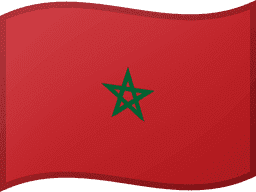 علم المغرب مموج 256x192